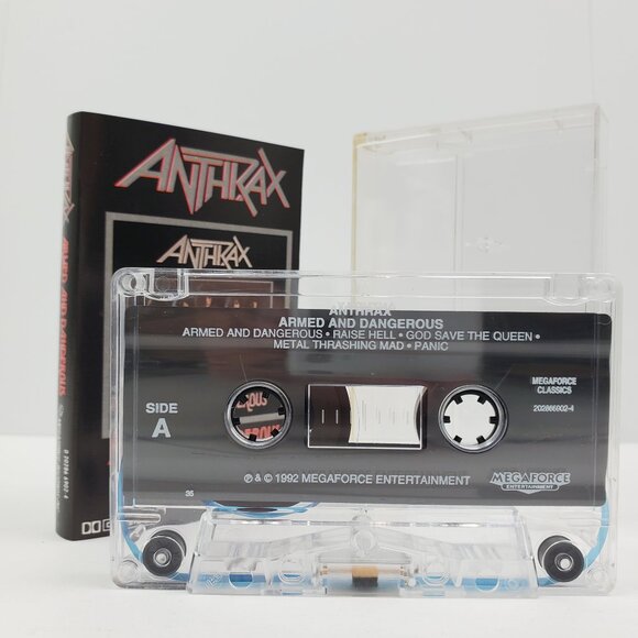Anthrax Armed Dangerous Cassette Tape Thrash Metal Vintage 1992 Megaforce Tested - Picture 4 of 8